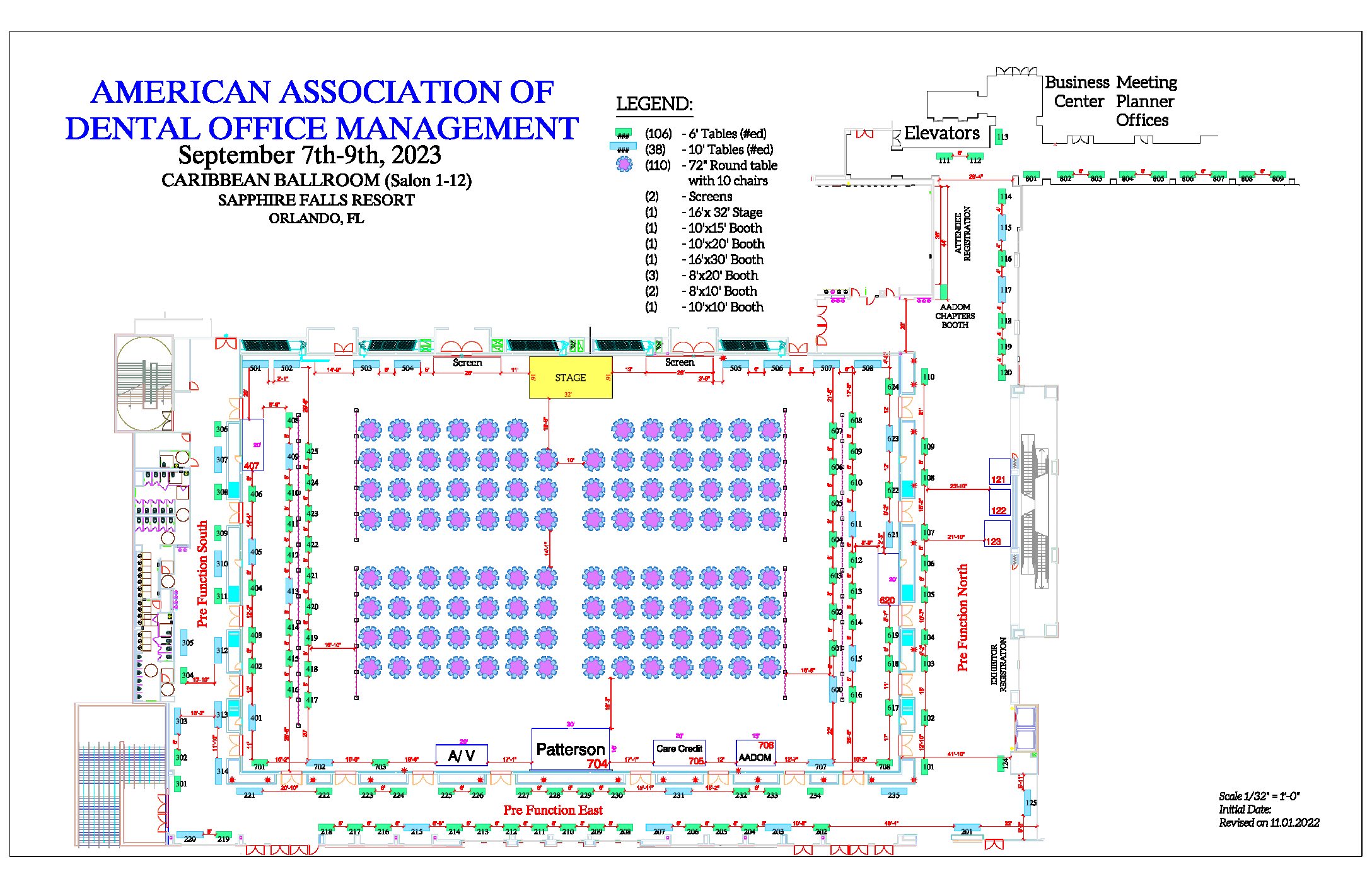 AADOM 2023 Conference Floorplan